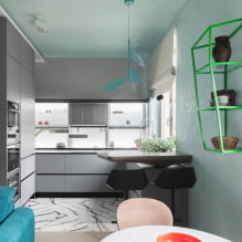 Kuchnia-salon 25 m2 - przegląd najlepszych rozwiązań -1