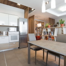 غرفة معيشة - مطبخ 25 متر مربع - نظرة عامة على أفضل الحلول -5