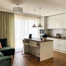 Les millors fotos i idees de disseny per a una cuina-sala d'estar de 15 m² m-5
