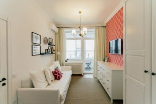 Cara memperbesar bilik: memilih warna, perabot, hiasan dinding, siling dan lantai