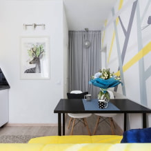Kuchyň-obývací pokoj 14 m2 - foto recenze nejlepších řešení-1