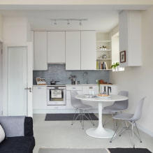 Kuchyňa-obývacia izba 14 m² - foto prehľad najlepších riešení-3