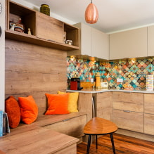 Kuchnia-salon 14 m2 - przegląd zdjęć najlepszych rozwiązań-2