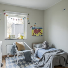 Het interieur van de kinderkamer in grijs: fotobeoordeling van de beste oplossingen-5