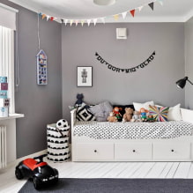 Интериорът на детската стая в сиво: фотопреглед на най-добрите решения-8