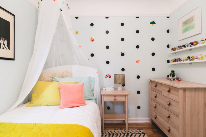 Fotografie a návrhy pro dětský pokoj 9 metrů čtverečních