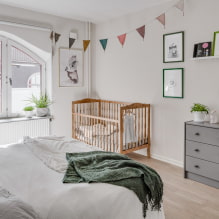 Pomysły i wskazówki dotyczące dekoracji sypialni i pokoju dziecinnego w jednym pokoju-3