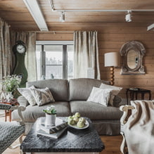 Kā izveidot lauku stila dzīvojamās istabas dizainu? -2