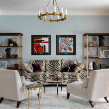 Kā izrotāt dzīvojamās istabas interjeru neoklasicisma stilā? -7