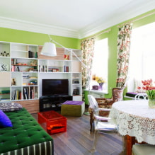Come creare un design armonioso del soggiorno in una casa privata? -0