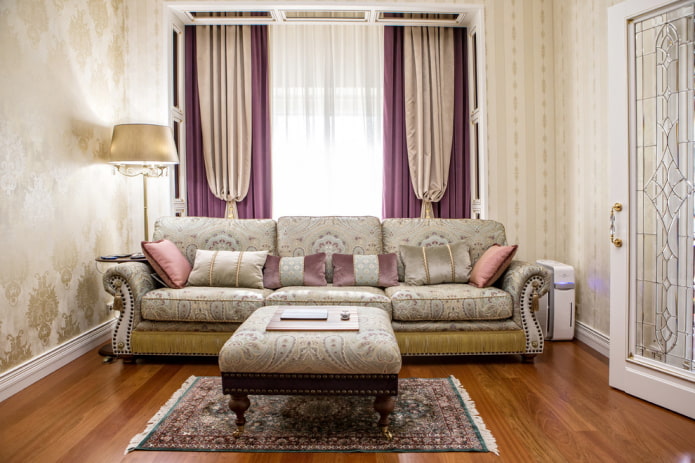 Interno del soggiorno in stile classico: foto e idee attuali