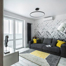Oturma odası tasarımı 16 m² - En iyi çözümlerle 50 gerçek fotoğraf-1