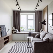 Dzīvojamās istabas dizains 15 kv m - izkārtojuma iezīmes un mēbeļu izvietojums-3
