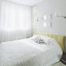 Πώς να εξοπλίσετε ένα υπνοδωμάτιο στο Χρουστσόφ: πραγματικές φωτογραφίες στο εσωτερικό-0