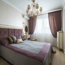 Kruşçev'de bir yatak odası nasıl donatılır: iç mekandaki gerçek fotoğraflar-1