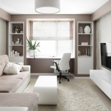 Kā izveidot stilīgu dzīvojamās istabas dizainu Hruščovā? -1