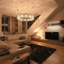 Ako si vybrať luster do obývacej izby? (47 fotografií v interiéri haly) -4