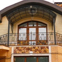Balkon v soukromém domě: typy, dekorace a design (50 fotografií) -0