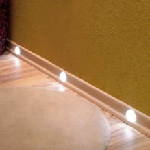 Illuminazione del pavimento in un appartamento: una foto, come farlo da soli-4