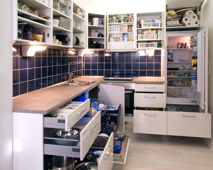 20 идеи за организиране на съхранение в кухнята