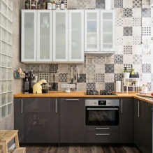 Bagaimana membuat reka bentuk dapur yang harmoni 6 meter persegi? (66 gambar) -0