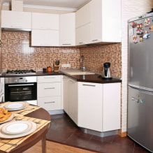 6 metrekarelik uyumlu bir mutfak tasarımı nasıl oluşturulur? (66 fotoğraf) -3