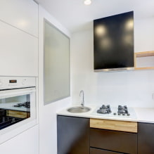 Hoe creëer je een harmonieus ontwerp van een kleine keuken van 8 m²? -0