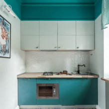 Turquoise keuken: 60+ foto's in het interieur, ontwerpideeën-5