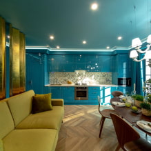 Turquoise keuken: 60+ foto's in het interieur, ontwerpideeën-8