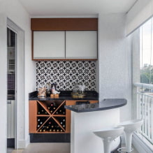 المطبخ على الشرفة: أمثلة على التصميم و 36 صورة -2