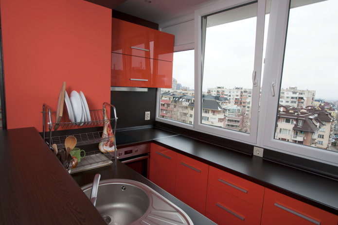 Kuchyně na balkoně: příklady designu a 36 fotografií