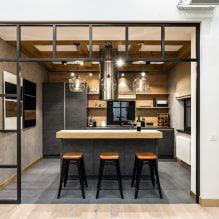 Oblouk do kuchyně: příklady designu a 50 fotografií v interiéru-3
