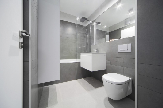 Minimalisme di bilik mandi: 45 foto dan idea reka bentuk