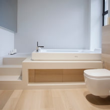 Minimālisms vannas istabā: 45 fotogrāfijas un dizaina idejas-2