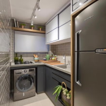Conception d'une petite cuisine 5 m² - 55 vraies photos avec les meilleures solutions-3