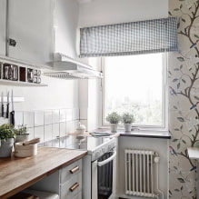 Küçük bir mutfak tasarımı 5 metrekare - En iyi çözümlerle 55 gerçek fotoğraf-7