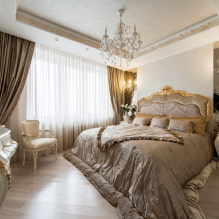 Bagaimana menghias bilik tidur dengan gaya klasik? (35 gambar) -8