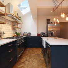 Keuken zonder bovenkasten: huidig ​​ontwerp, 51 foto's-2