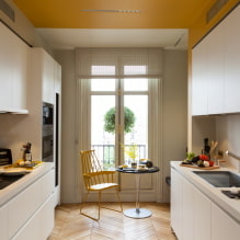 Como criar um design harmonioso para uma cozinha retangular? -0