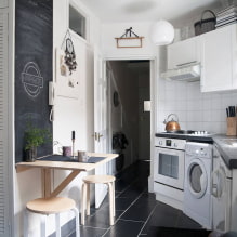 Přehled nejlepších řešení pro umístění pračky v kuchyni-5