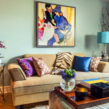 15 migliori idee per decorare una parete in un soggiorno sopra un divano