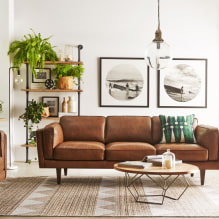 15 cele mai bune idei pentru decorarea unui perete într-o cameră de zi deasupra unei canapele