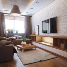 Možnosti usporiadania nábytku v obývacej izbe (40 fotografií) -7