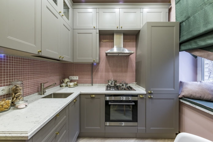 Dizajn kuchyne 7 m² - 50 skutočných fotografií s najlepšími riešeniami