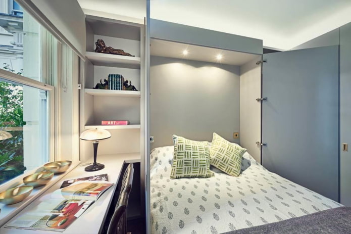 Esempi di design di piccole stanze (20 idee)