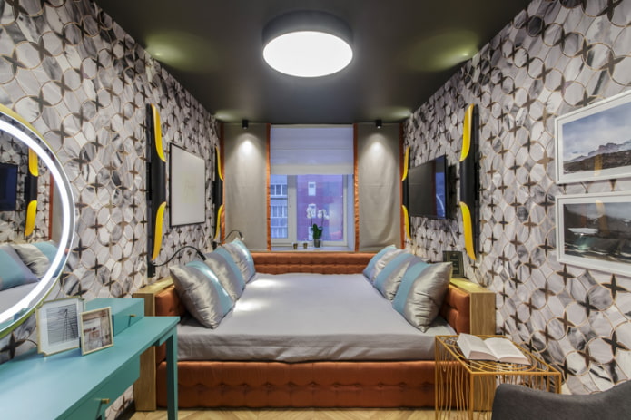 تصميم غرفة نوم 12 متر مربع - مراجعة بالصور لأفضل الأفكار