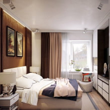 Guļamistabas dizains 15 kv m - dizaina padomi un fotogrāfijas interjerā-3