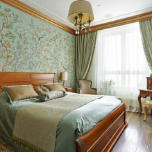 Reka bentuk bilik tidur 15 meter persegi - petua untuk hiasan dan gambar di kawasan pedalaman-6