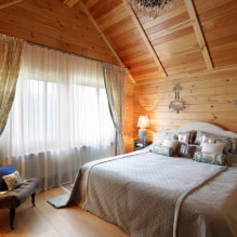 Özel bir evde yatak odası tasarımı: gerçek fotoğraflar ve tasarım fikirleri-3