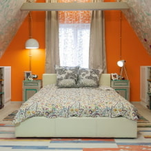 Дизайн на спалня в частна къща: реални снимки и дизайнерски идеи-7